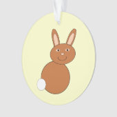 Happy Oaster Bunny Acrylic Ornament (Vorderseite)