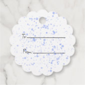 Happy Oaster Bunny and Basket of Eggs Geschenkanhänger (Rückseite)