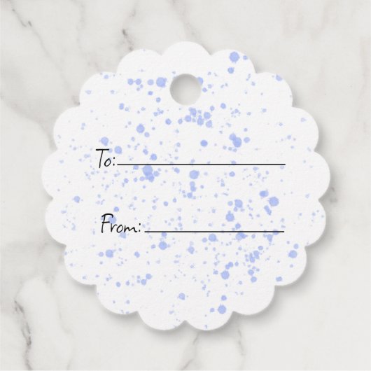 Happy Oaster Bunny and Basket of Eggs Geschenkanhänger (Rückseite)