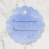 Happy Oaster Bunny and Basket of Eggs Geschenkanhänger (Rückseite)