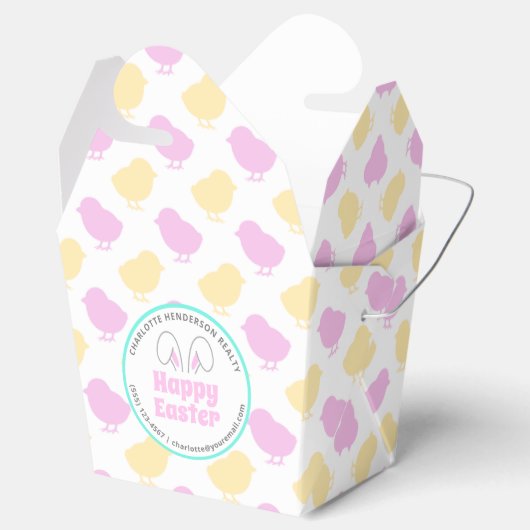Happy Oaster Bunny Baby Chicks Party Geschenkschachtel (Geöffnet)