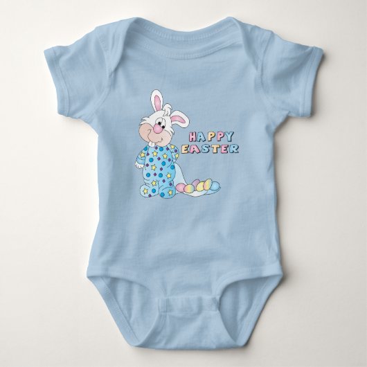 Happy Oaster Bunny Baby Strampler (Vorderseite)