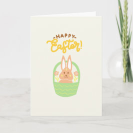Happy Oaster Bunny Basket Karte