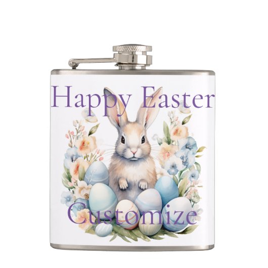 Happy Oaster Bunny Basket Thunder_Cove Flachmann (Vorderseite)