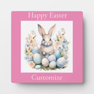 Happy Oaster Bunny Basket Thunder_Cove Fotoplatte