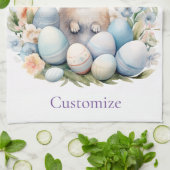 Happy Oaster Bunny Basket Thunder_Cove Geschirrtuch (Gefaltet)