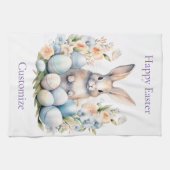 Happy Oaster Bunny Basket Thunder_Cove Geschirrtuch (Horizontal)