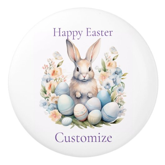 Happy Oaster Bunny Basket Thunder_Cove Keramikknauf (Vorderseite)