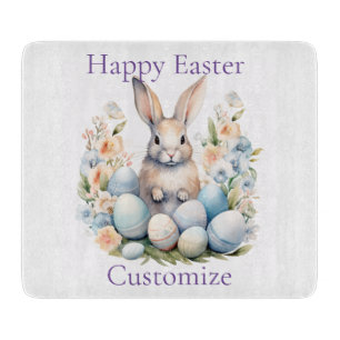 Happy Oaster Bunny Basket Thunder_Cove Schneidebrett