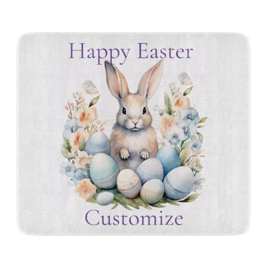 Happy Oaster Bunny Basket Thunder_Cove Schneidebrett (Vorderseite)