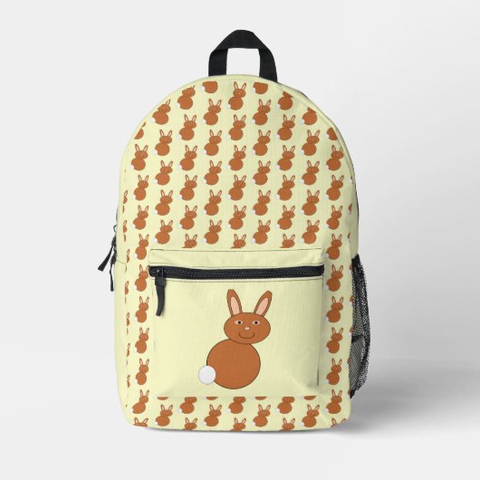 Happy Oaster Bunny Bedruckter Rucksack (Vorderseite)