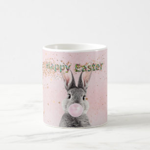 Happy Oaster Bunny blies Pink Bubble Gum Kaffeetasse