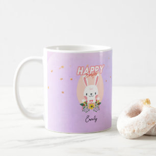 Happy Oaster Bunny Blume Name Kaffeetasse