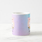 Happy Oaster Bunny Blume Name Kaffeetasse (Mittel)