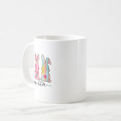 Happy Oaster Bunny Brushstroke Oster Kaffeetasse (Vorderseite Links)