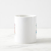 Happy Oaster Bunny Brushstroke Oster Kaffeetasse (Mittel)