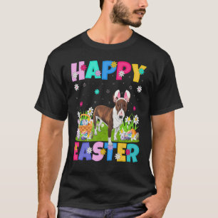 Happy Oaster Bunny Bull Terrier Dog Ostersonntag T-Shirt