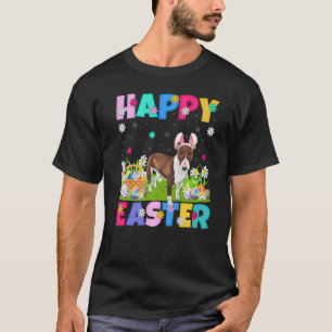 Happy Oaster Bunny Bull Terrier Dog Ostersonntag T-Shirt