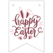 Happy Oaster Bunny Bunting Flags - Spring Banner (Dritte Fahne)
