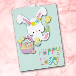 Happy Oaster Bunny, Chick und Basket