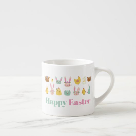Happy Oaster Bunny Chicken Espressotasse (Rechts)