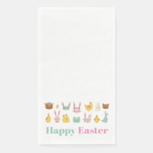 Happy Oaster Bunny Chicken Serviette