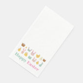 Happy Oaster Bunny Chicken Serviette (Ecke)