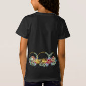 Happy Oaster Bunny Chicks Wasserfarbe Blumenstrauß T-Shirt (Rückseite)