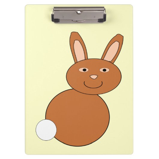 Happy Oaster Bunny Clipboard Klemmbrett (Vorderseite)
