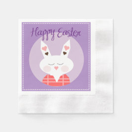 Happy Oaster Bunny Cocktail Papier Napkin Serviette