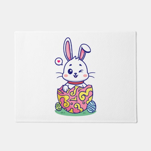 Happy Oaster Bunny Collection 2 Fußmatte (Vorderseite)