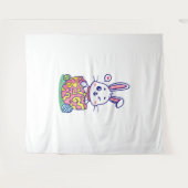 Happy Oaster Bunny Collection 2 Wandteppich (Vorderseite (Horizontal))