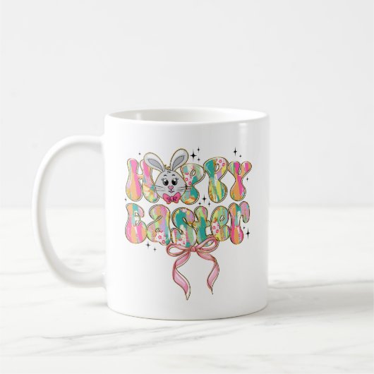 Happy Oaster Bunny Coquette Bow Kaffeetasse (Links)