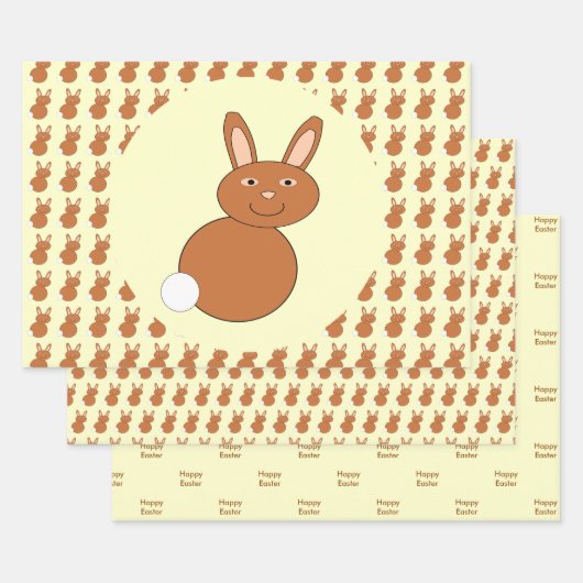 Happy Oaster Bunny Custom Geschenkpapier Set (Set)