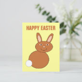 Happy Oaster Bunny Custom Postcard Feiertagspostkarte (Stehend Vorderseite)