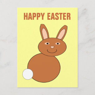 Happy Oaster Bunny Custom Postcard Feiertagspostkarte