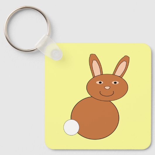 Happy Oaster Bunny Custom Schlüsselanhänger (Vorderseite)