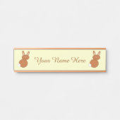 Happy Oaster Bunny Custom Türschild (Vorderseite )