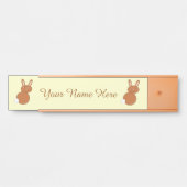 Happy Oaster Bunny Custom Türschild (Vorderseite )