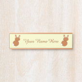 Happy Oaster Bunny Custom Türschild (Vorderseite )