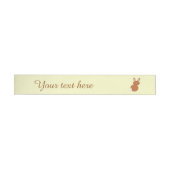 Happy Oaster Bunny Customizable Labels Rundum-Adressaufkleber (Person)