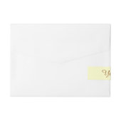 Happy Oaster Bunny Customizable Labels Rundum-Adressaufkleber (Rückseite)