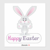 Happy Oaster Bunny Design Aufkleber (Blatt)