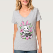 Happy Oaster Bunny (dunkelrosa) T-Shirt (Vorderseite)