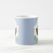 Happy Oaster Bunny Ears Daisies Wreath Kaffeetasse (Mittel)