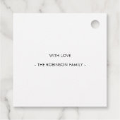 Happy Oaster Bunny Ears & Feet Geschenkanhänger (Rückseite)