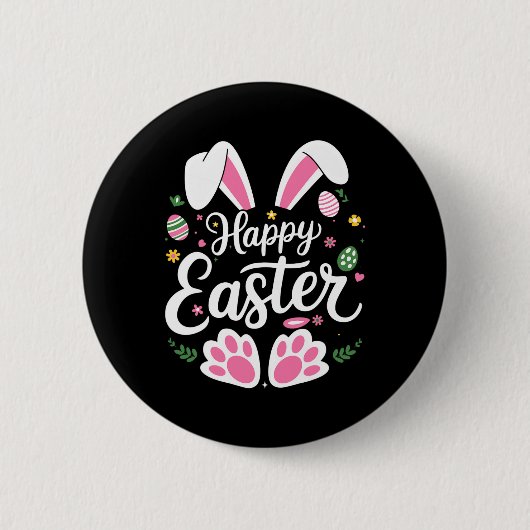 Happy Oaster Bunny Easter Egg Hunt Squad Osterwoch Button (Vorderseite)