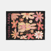 Happy Oaster Bunny Easter Egg Hunt Squad Osterwoch Fleecedecke (Vorderseite (Horizontal))