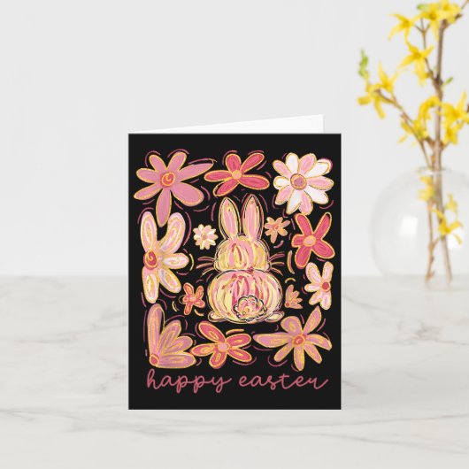 Happy Oaster Bunny Easter Egg Hunt Squad Osterwoch Karte (Gelbe Blume)