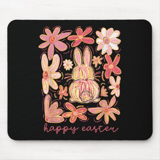 Happy Oaster Bunny Easter Egg Hunt Squad Osterwoch Mousepad (Vorne)